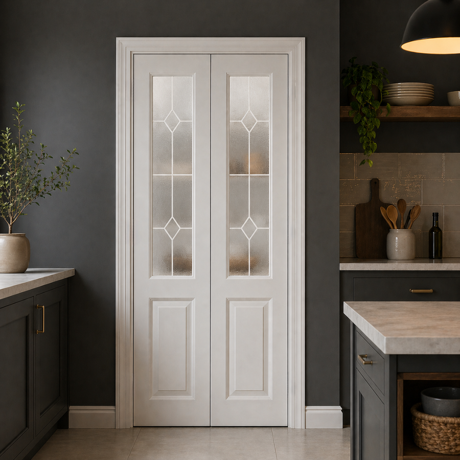 2 Light Glazed Canterbury Bifold Sliding Door